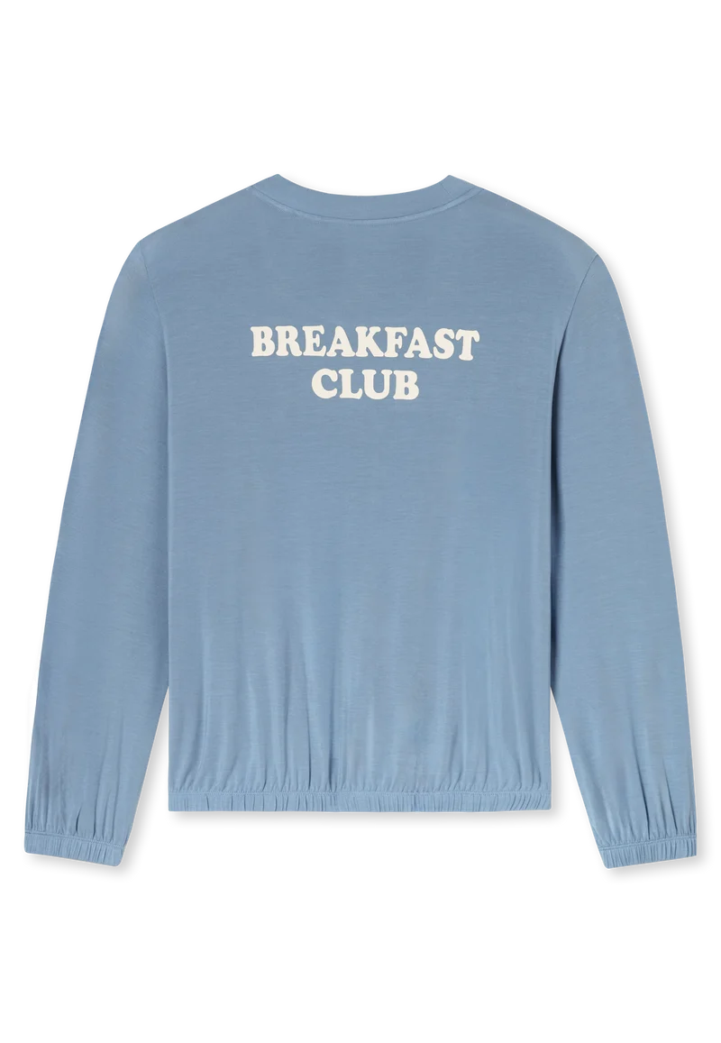 Lounge Set mit Bündchen Blau - Casual Fashion