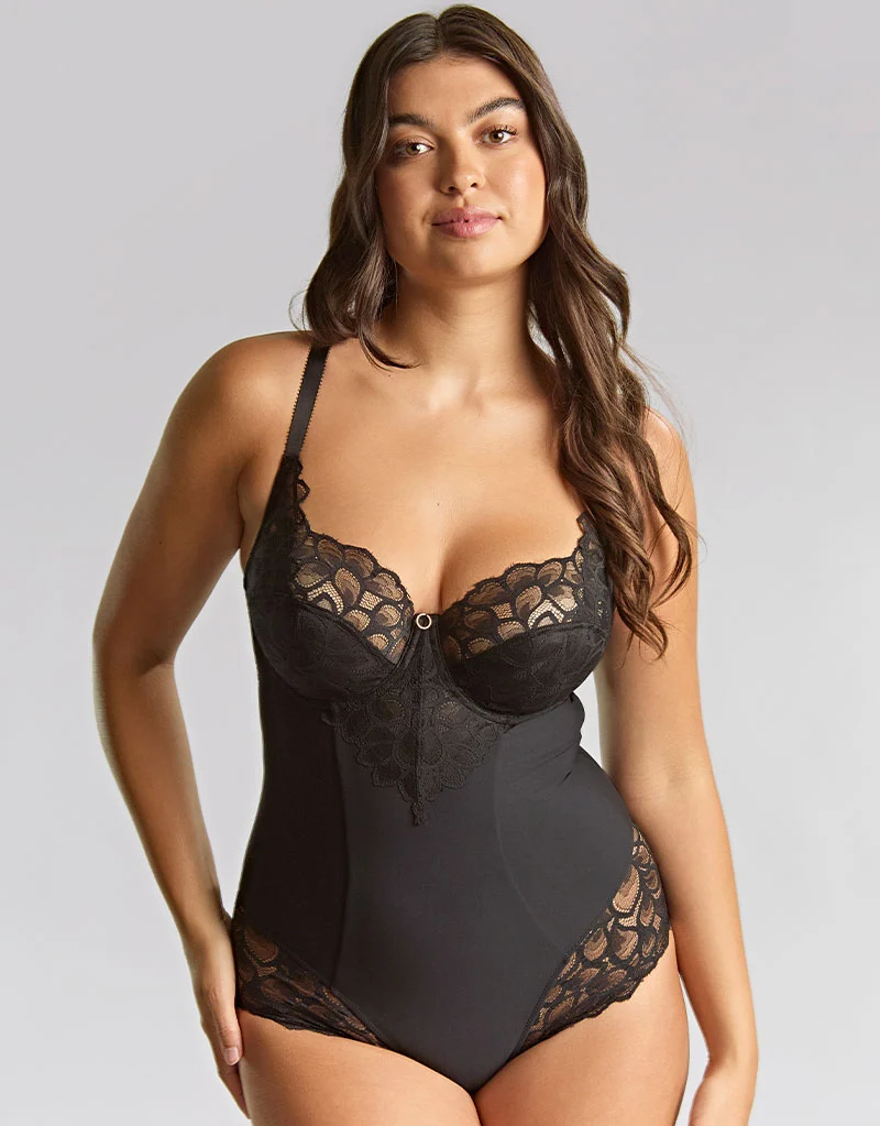 Panache Allure Full Cup Bodysuit Black