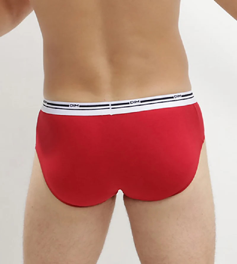 Lot de 3 slips rouge et bleu pour homme Classic Colors