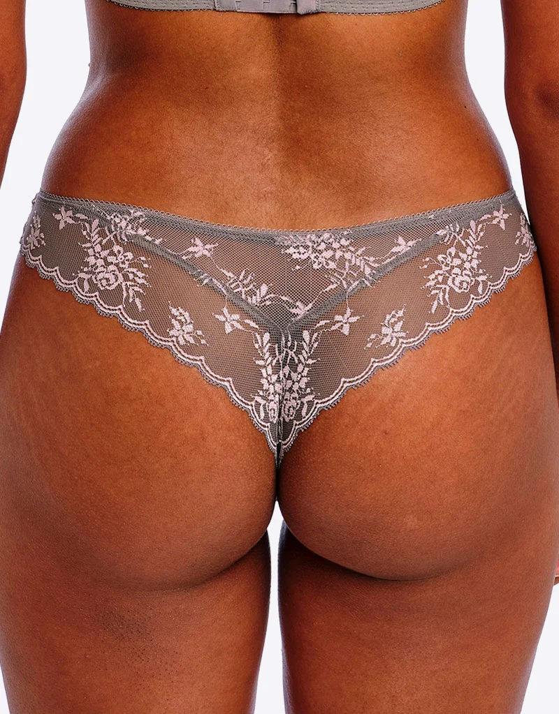 Freya Offbeat Decadence Brazilian Brief Grey/Pink