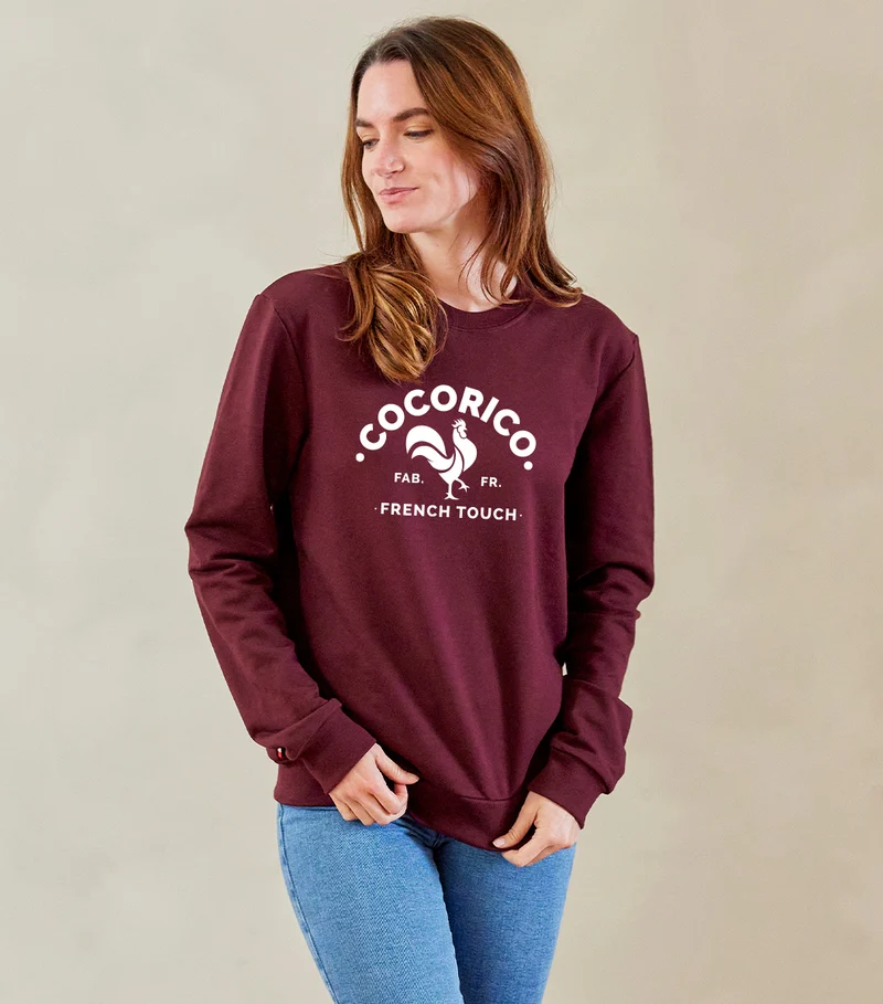 Sweat Femme Bordeaux - Coq Français
