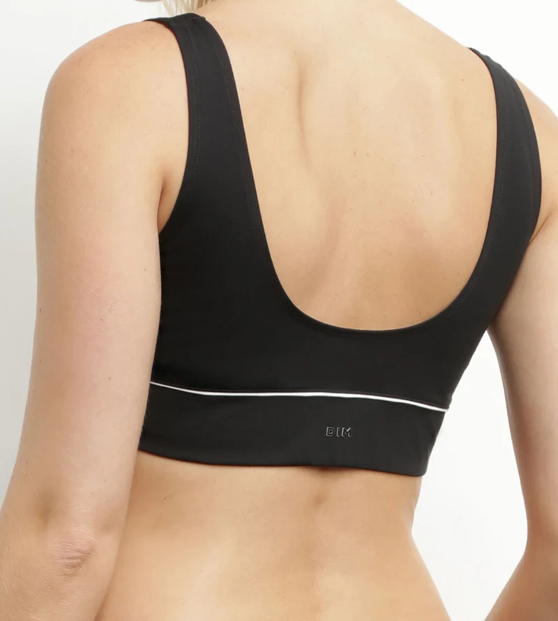 Haut de maillot de bain femme en microfibre Noire Dim Move
