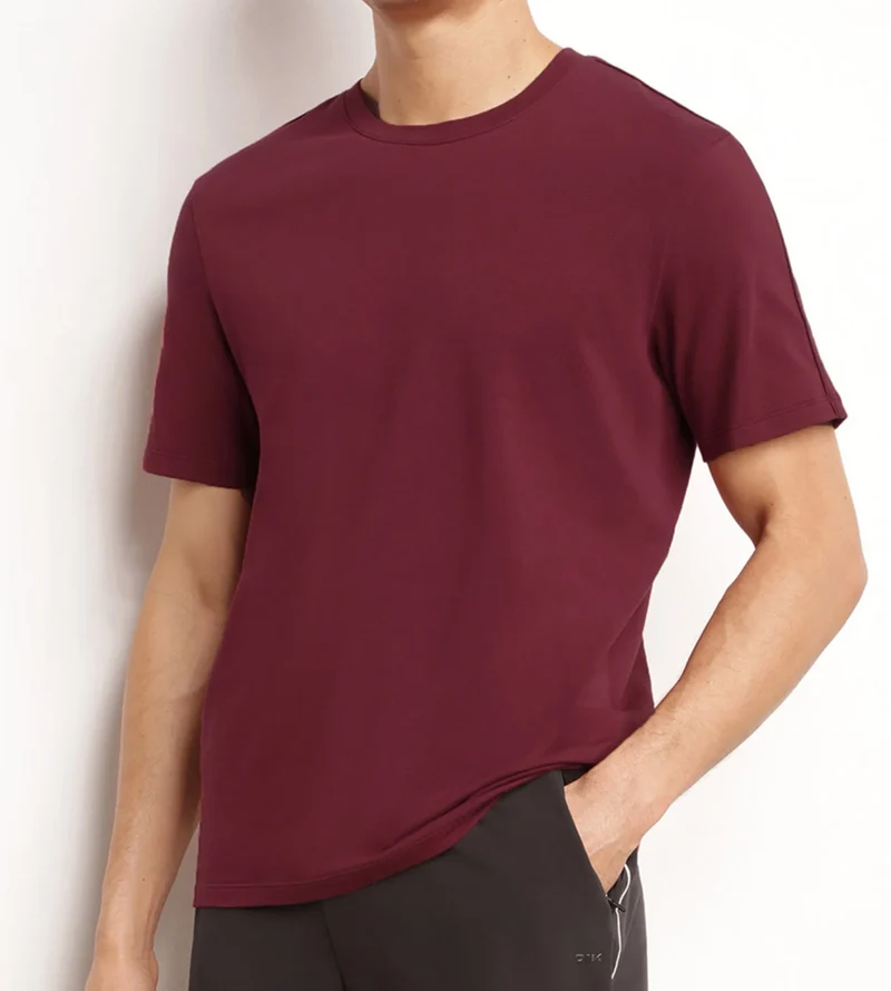 T-shirt de sport homme thermorégulateur en jersey Bordeaux Dim Move