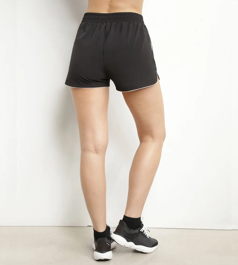 Short de sport femme en viscose noire Dim Move