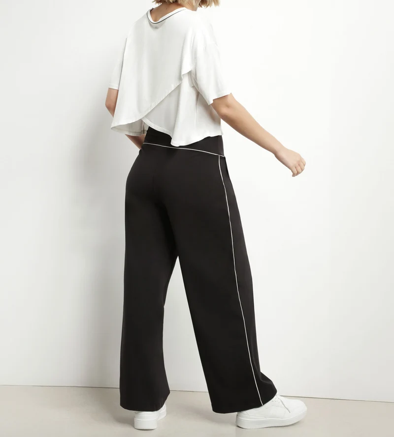 T-shirt de sport femme avec dos ouvert en viscose Écrue Dim Move