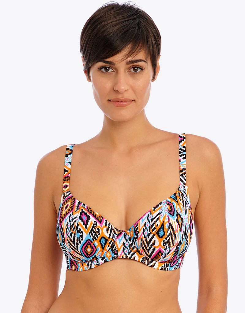 Freya Viva La Fiesta Plunge Bikini Top Multi