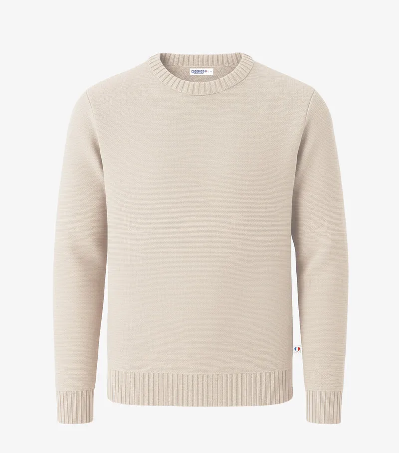 Pull Homme Laine Ecru