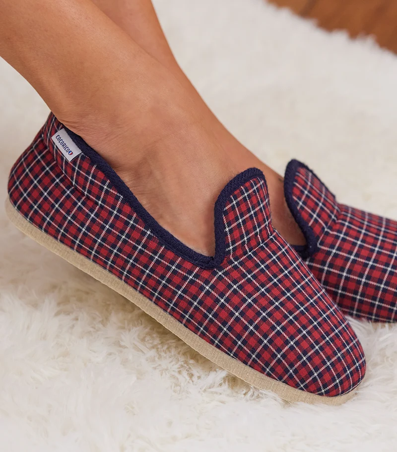 Charentaises Femme Tartan