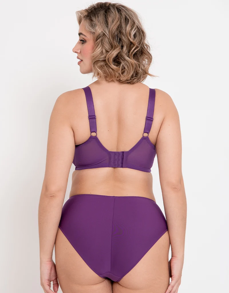 Flirtelle Emilie Full Cup Side Support Bra Purple