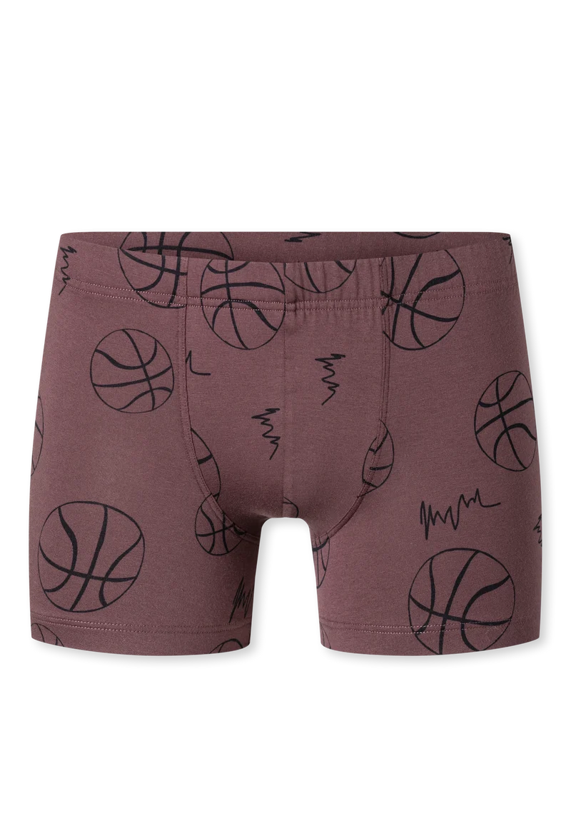 Shorts 5er-Pack Bordeaux/Dunkelblau gemustert - 95/5