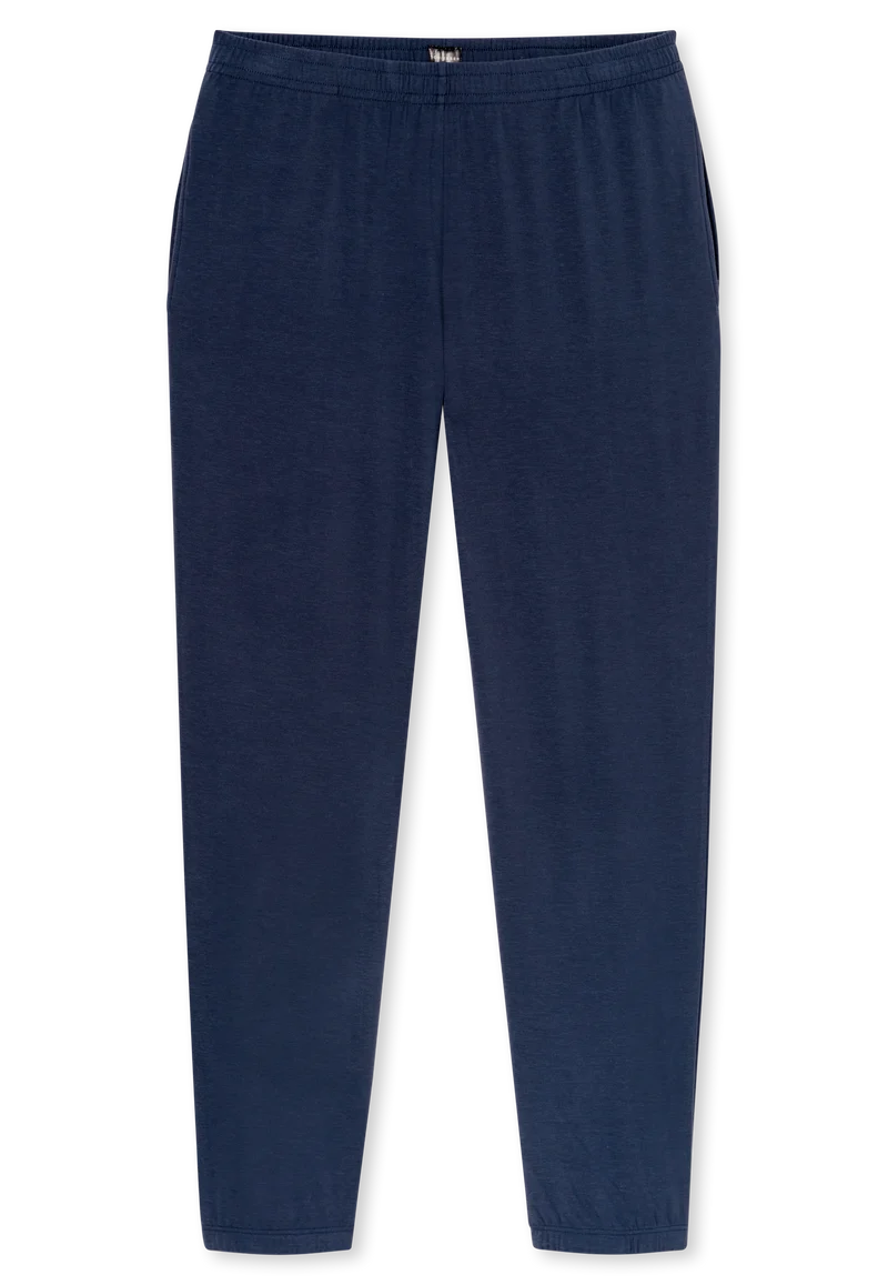 Schlafanzug mit Bündchen Dunkelblau - Selected Premium Warming