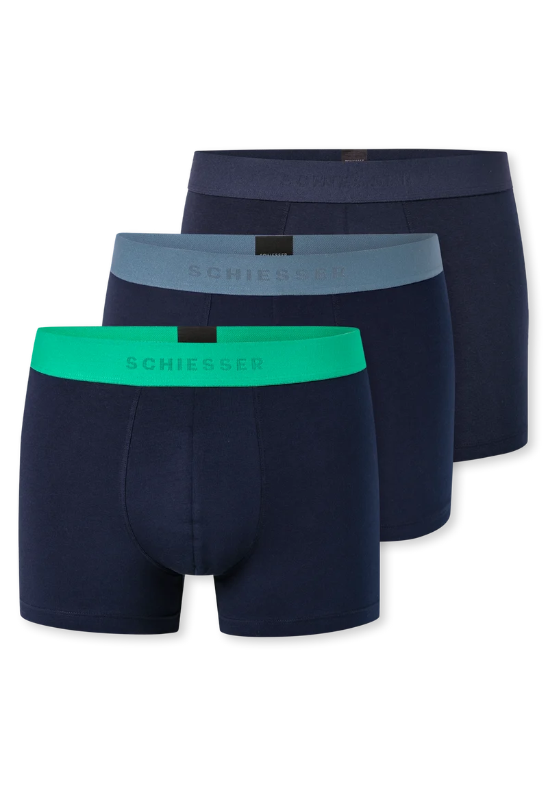 Enge Boxershorts 3er-Pack Dunkelblau - 95/5