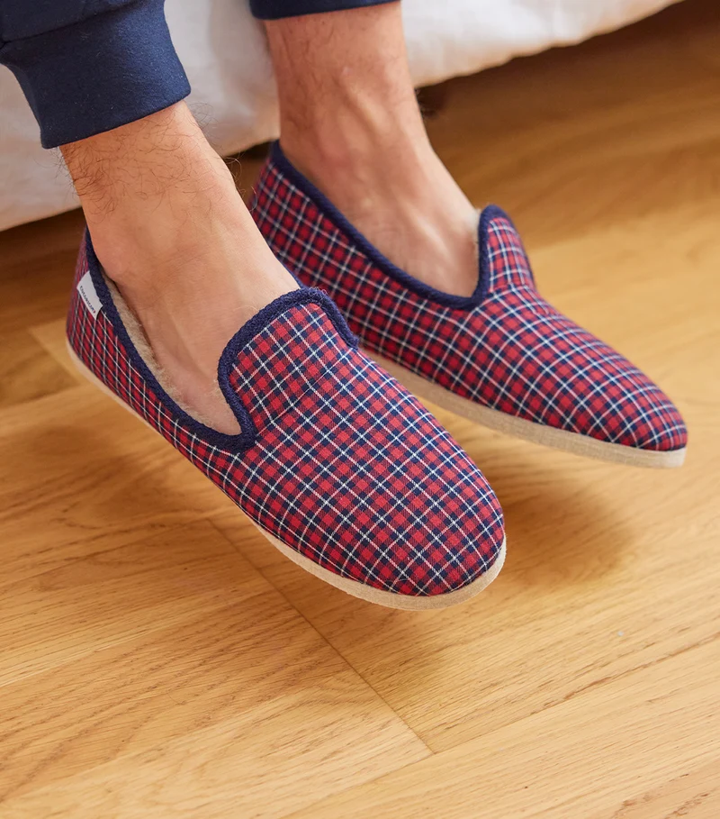 Charentaises Homme Tartan