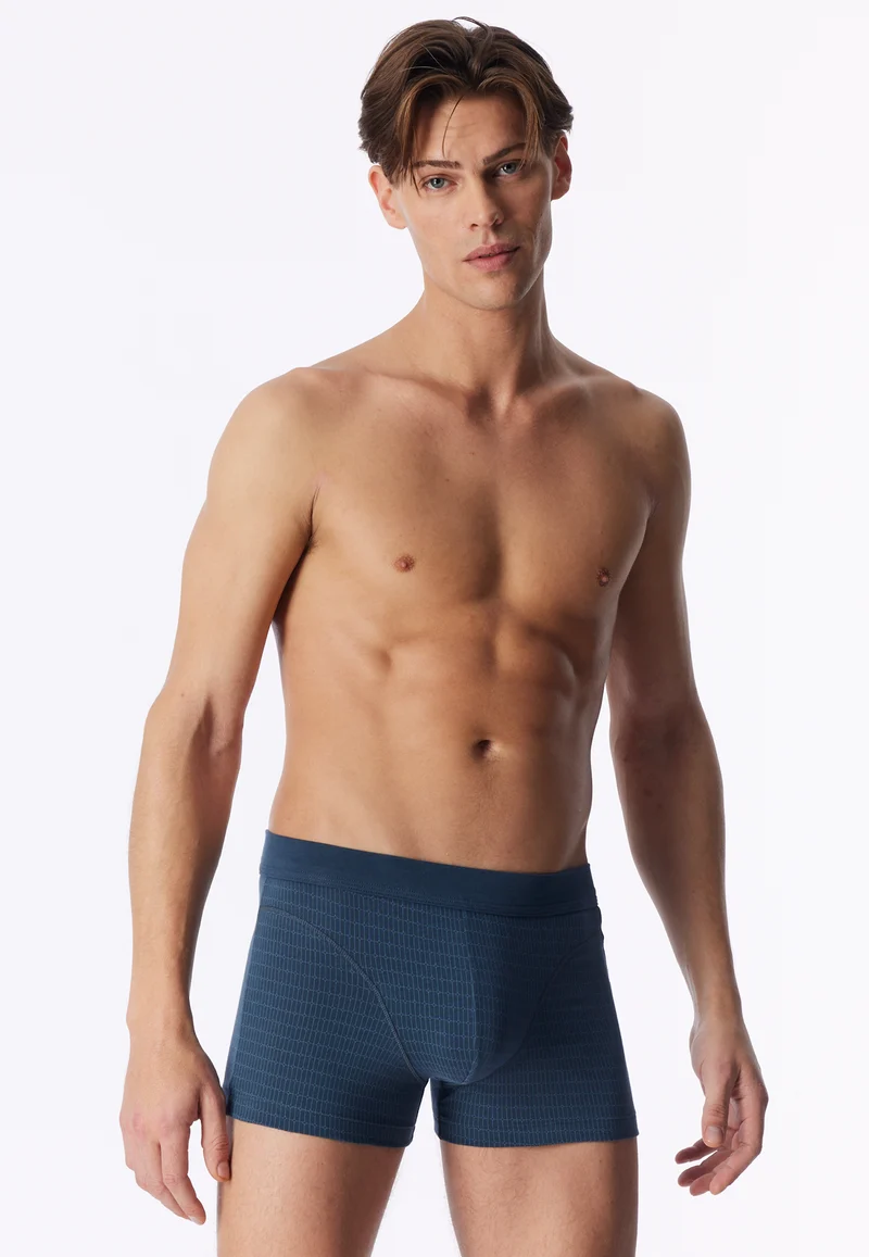 Enge Boxershorts Blau gemustert - Comfort Fit