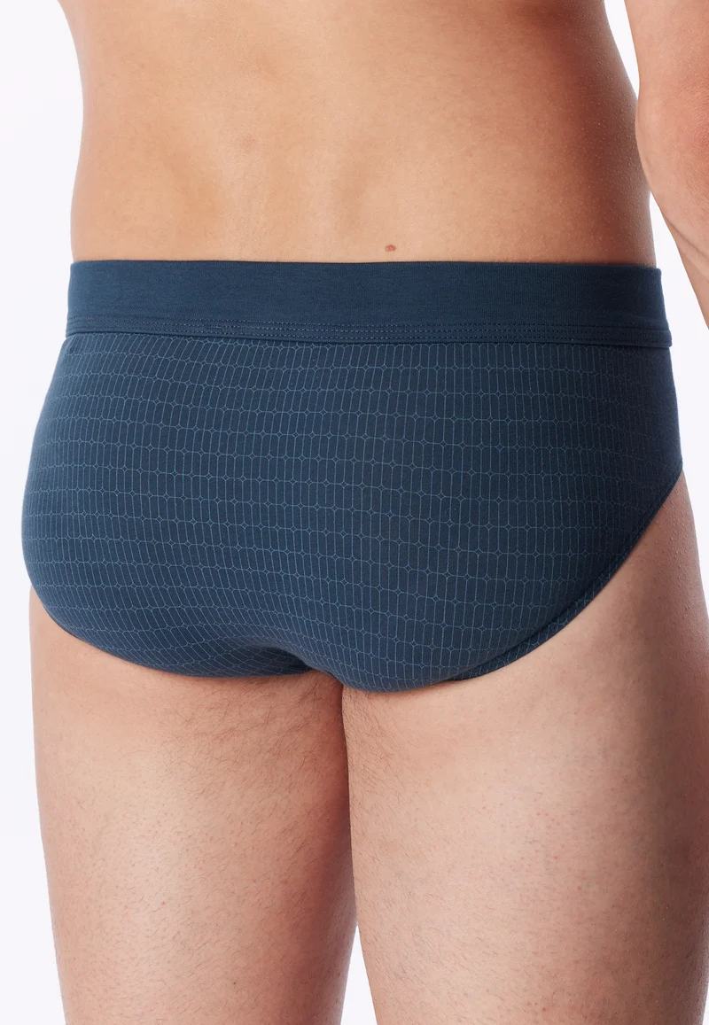 Slip Blau gemustert - Comfort Fit