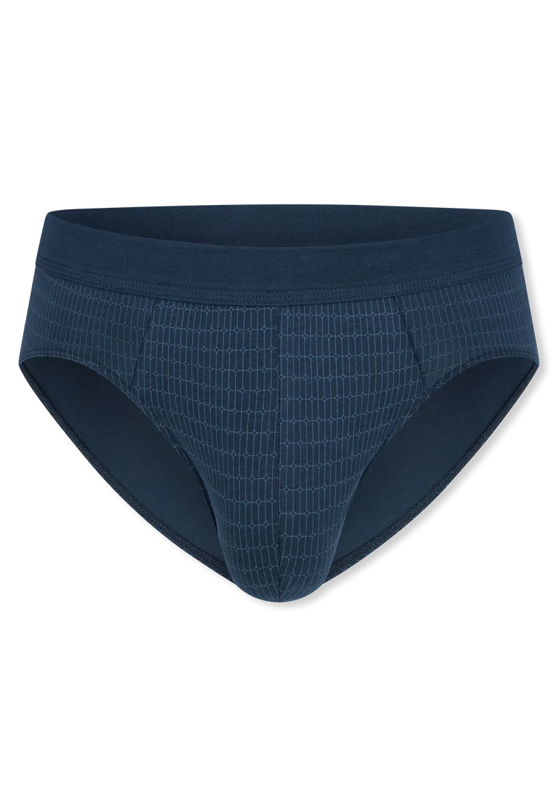 Slip Blau gemustert - Comfort Fit