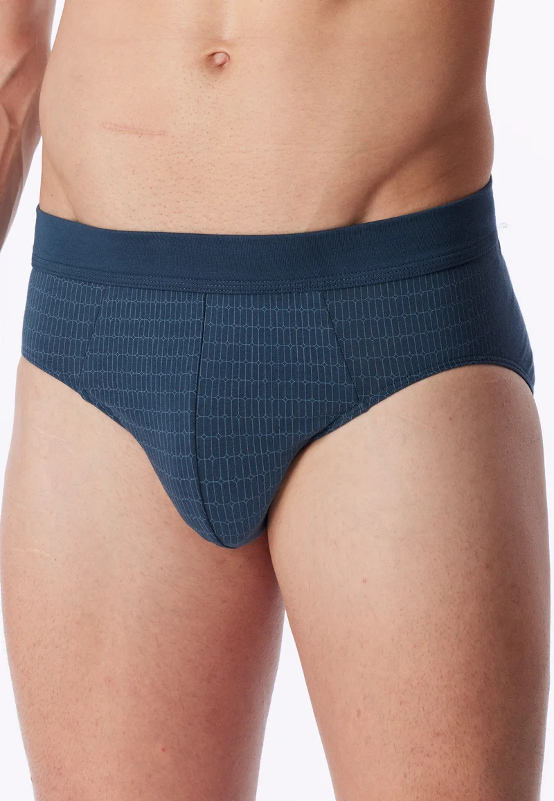 Slip Blau gemustert - Comfort Fit