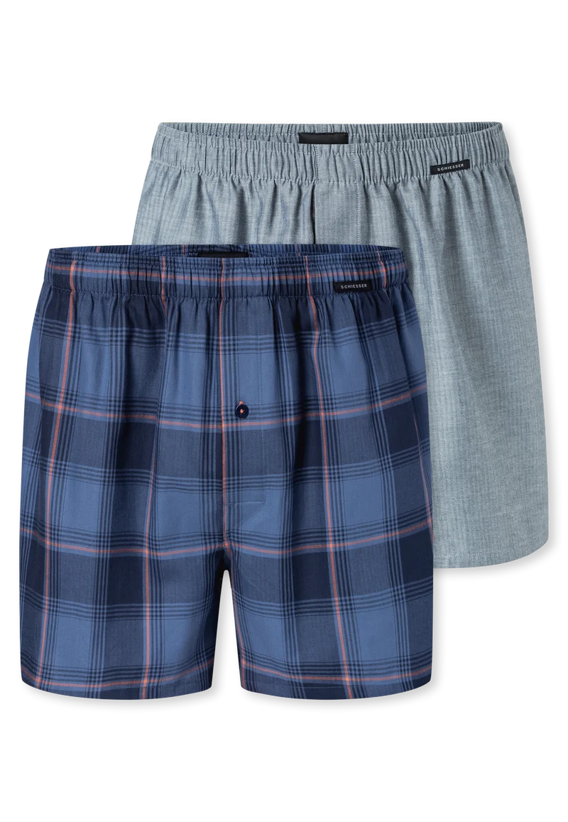 Boxershorts mit Knopfleiste Bunt gemustert - Boxershorts Multipack