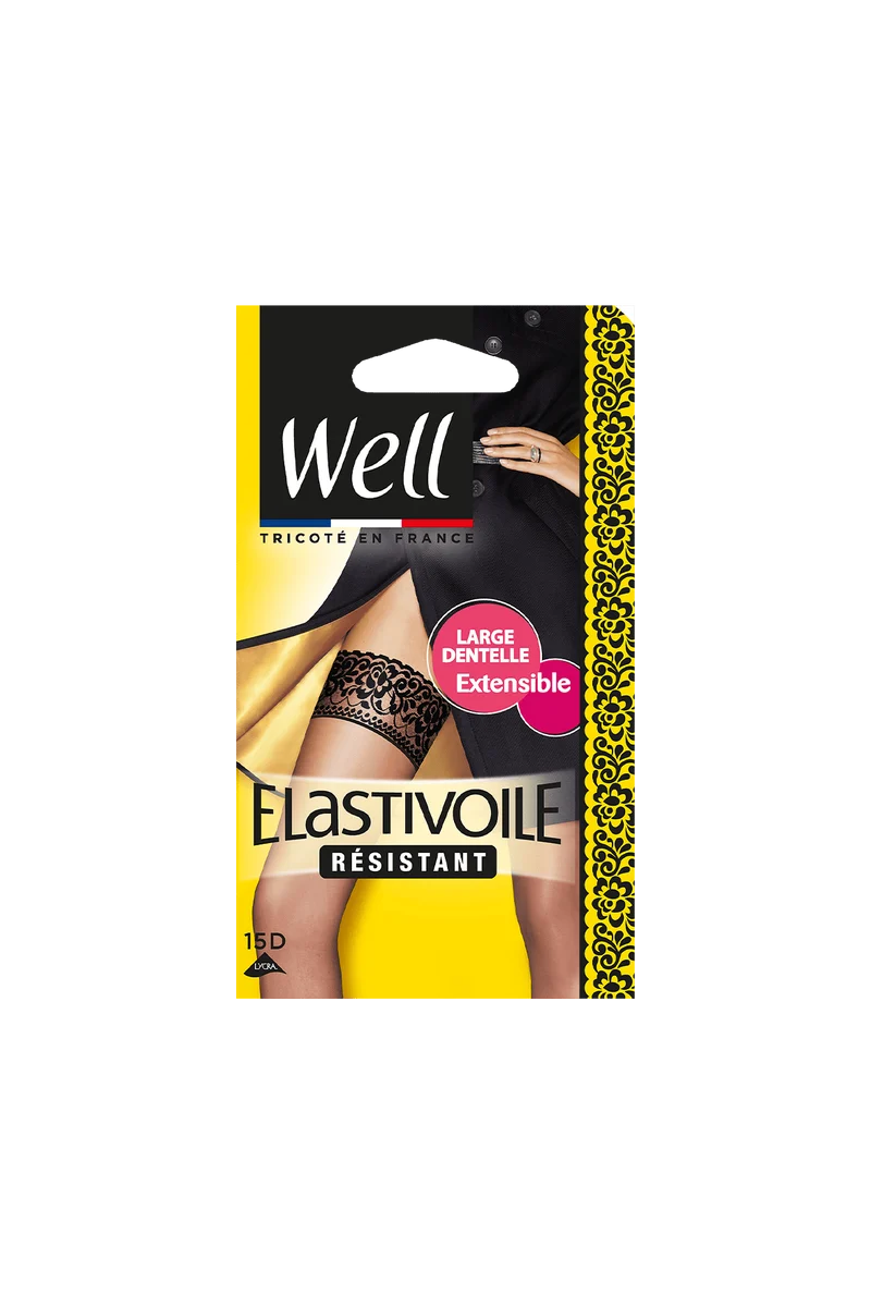 Bas Voile Transparent 15D Elastivoile Résistant - Gazelle