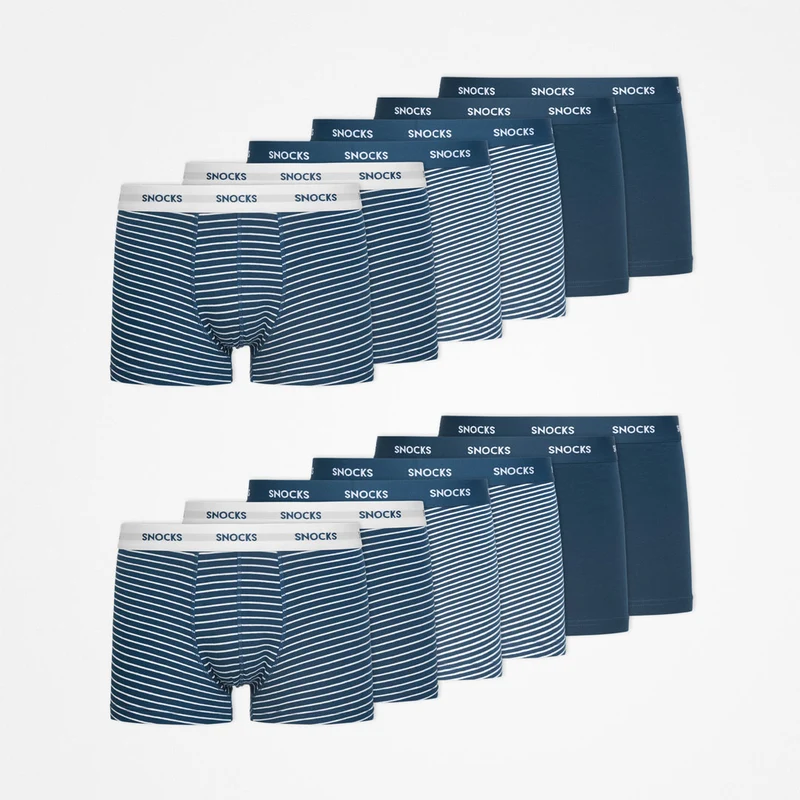 Boxershorts mit Streifen | Blaue Streifen