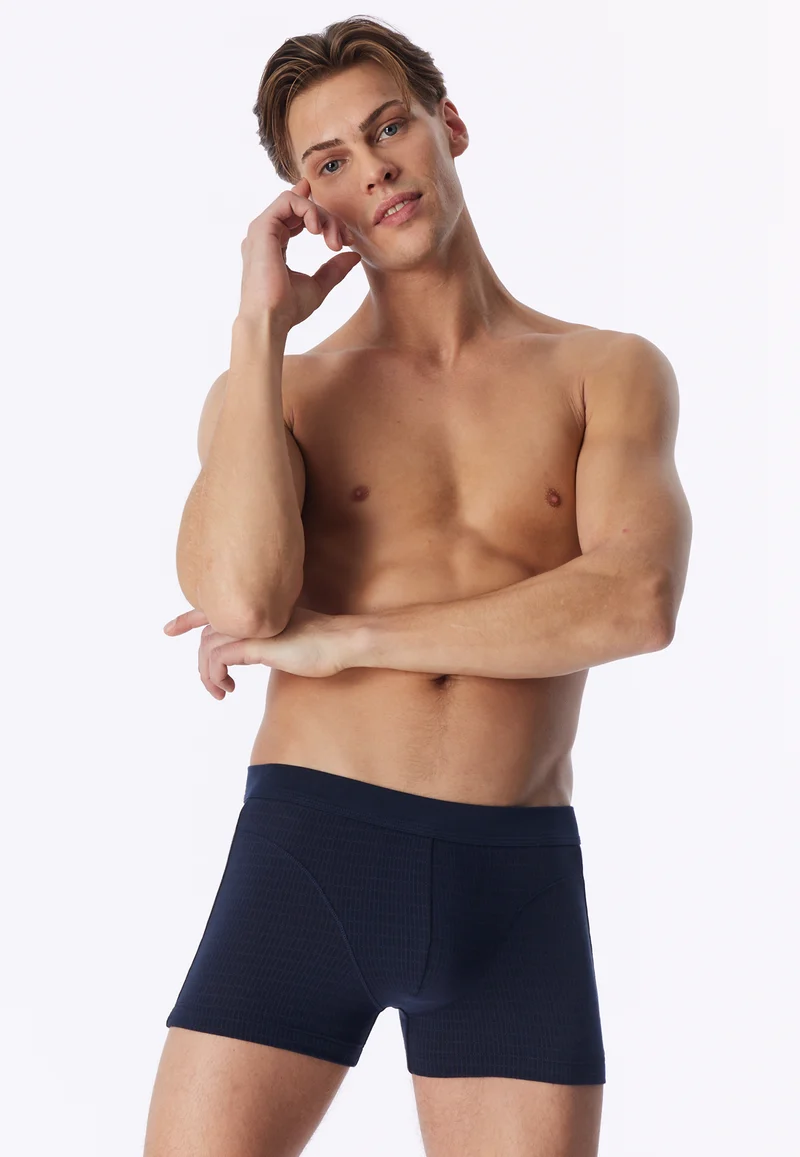 Enge Boxershorts Dunkelblau gemustert - Comfort Fit