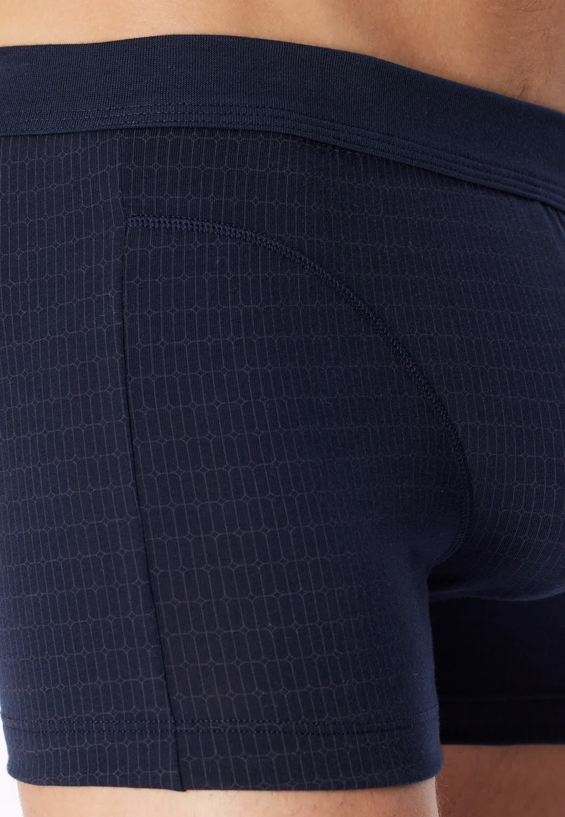 Enge Boxershorts Dunkelblau gemustert - Comfort Fit