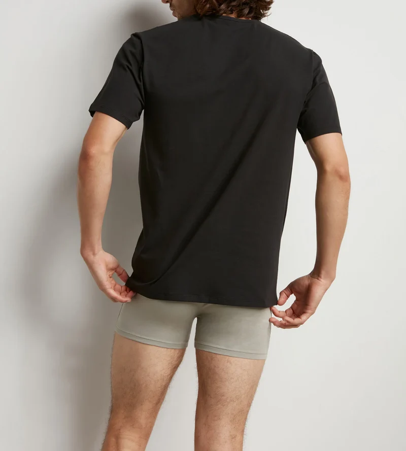 Lot de 2 Tshirts homme thermorégulateur à col rond noir Regul Activ