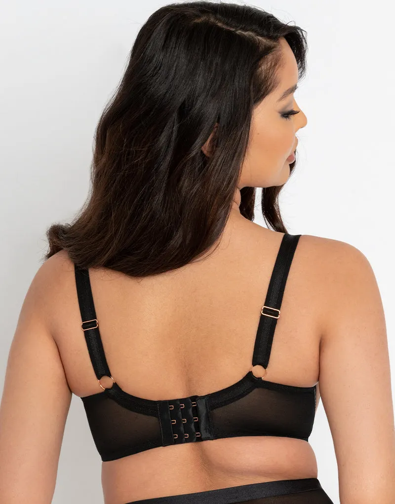 Scantilly Lovers Knot Balcony Bra Black/Latte