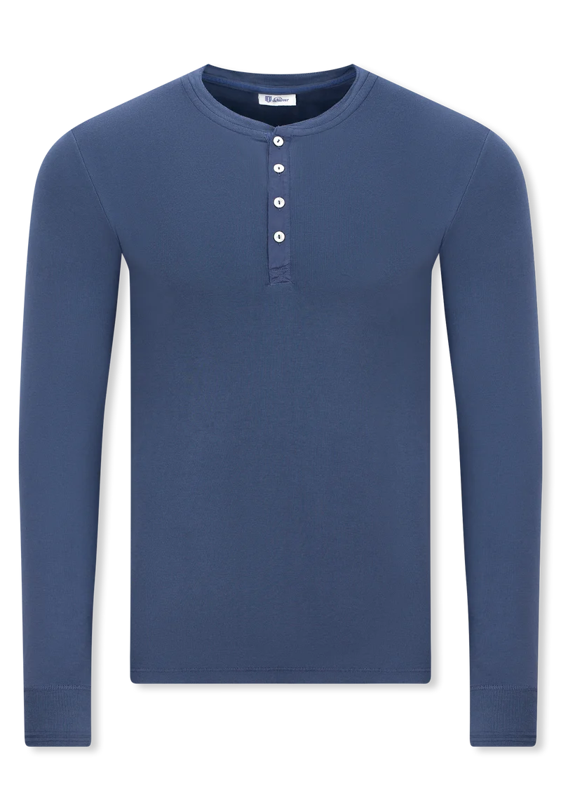 Shirt Feinripp Blau - Revival Karl-Heinz