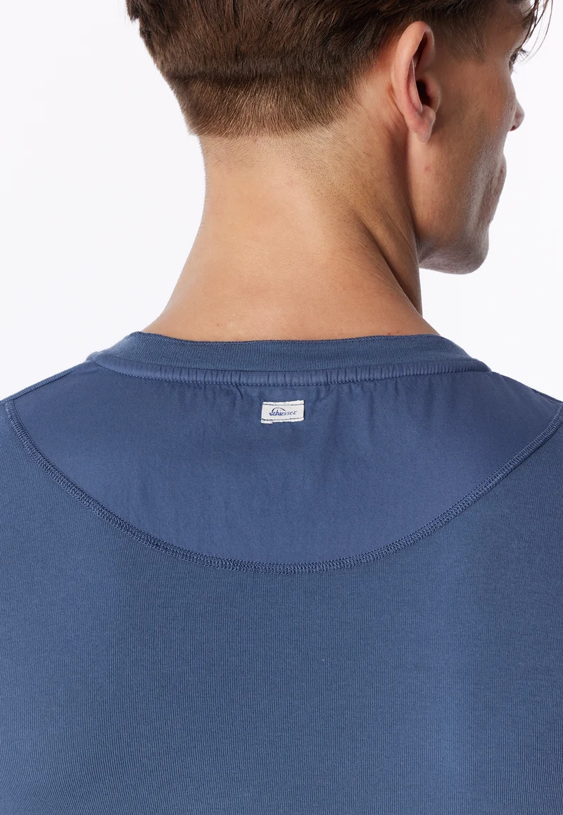 Henley T-Shirt Blau - Revival Karl-Heinz