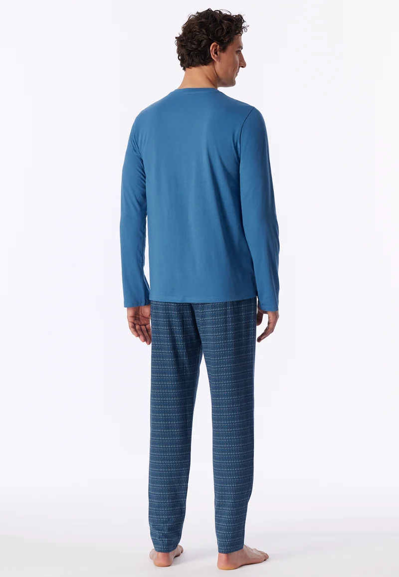 Schlafanzug Blau gemustert - Casual Essentials