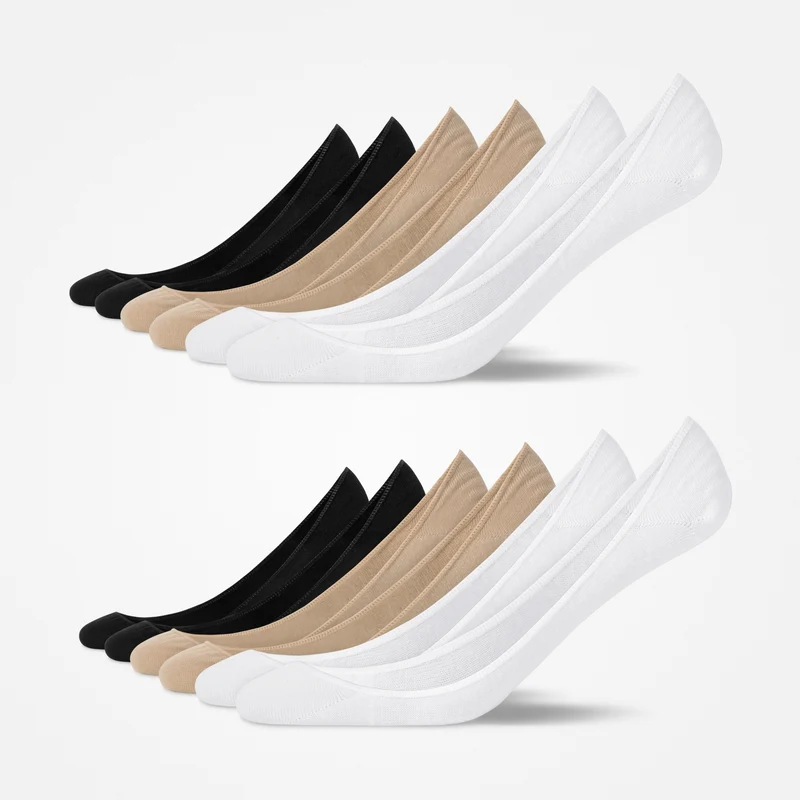 Loafer Socken | Mix (Schwarz/Weiß/Beige)