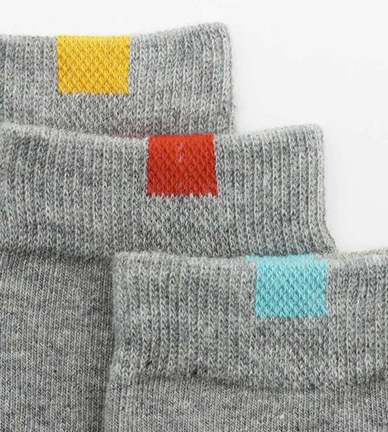 Lot de 5 paires de chaussettes enfant en coton Gris Chiné EcoDim