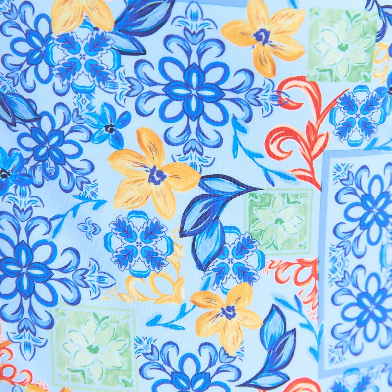 Maillot de Bain Mosaic - Imprimé Bleu