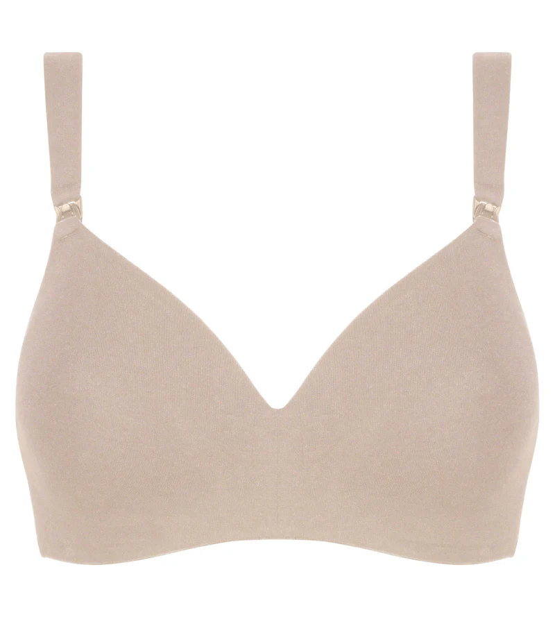 Soutien-gorge d’allaitement en jersey coton chair Dim Maternité