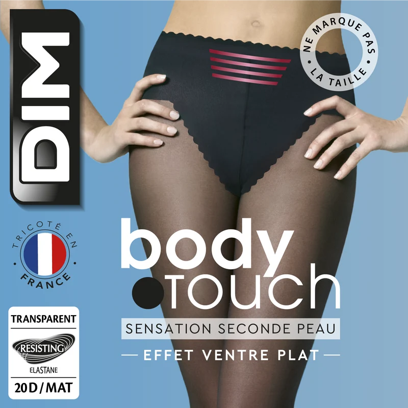 Collant noir Body Touch Ventre Plat 20D