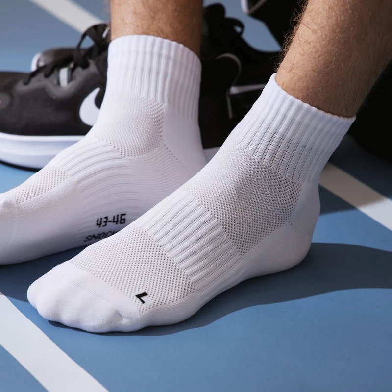 Mittelhohe Laufsocken | Schwarz-Weiß