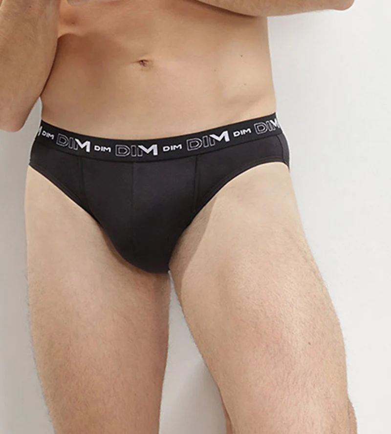 Lot de 2 slips Noir pour Homme Coton Stretch