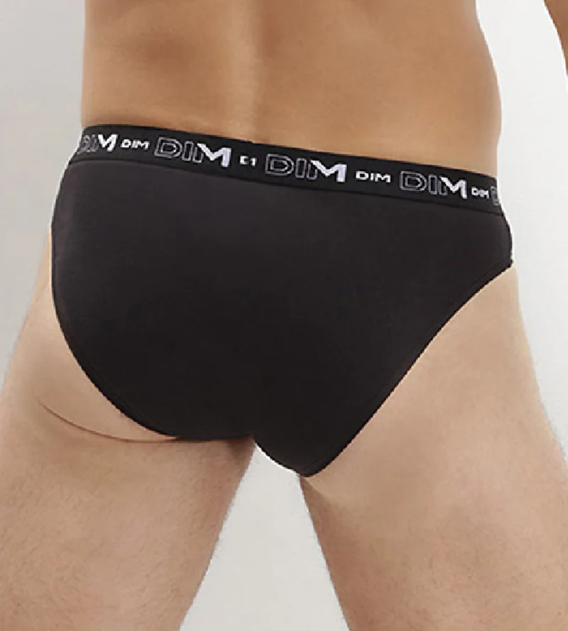 Lot de 2 slips Noir pour Homme Coton Stretch