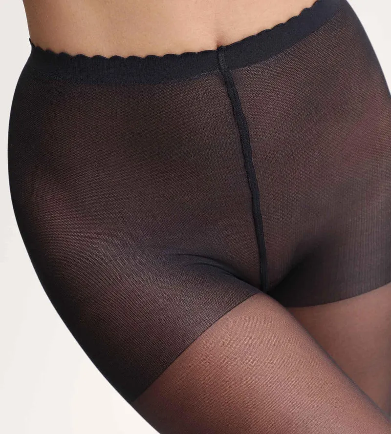 Collant voile transparent noir Body Touch Dim 17D