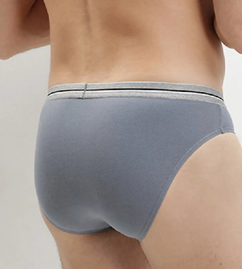Lot de 3 slips Homme Ultra Resist Coton Stretch Bleu Denim Gris