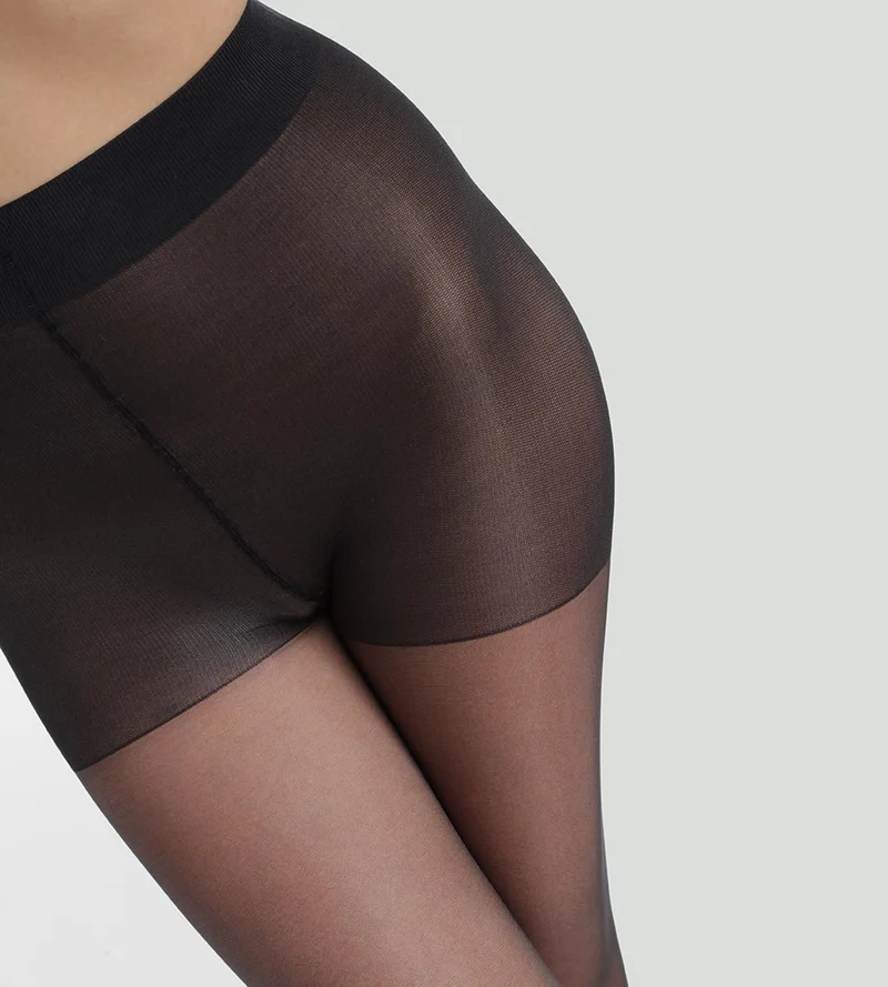 Collant noir Diam's Voile Galbé 22D