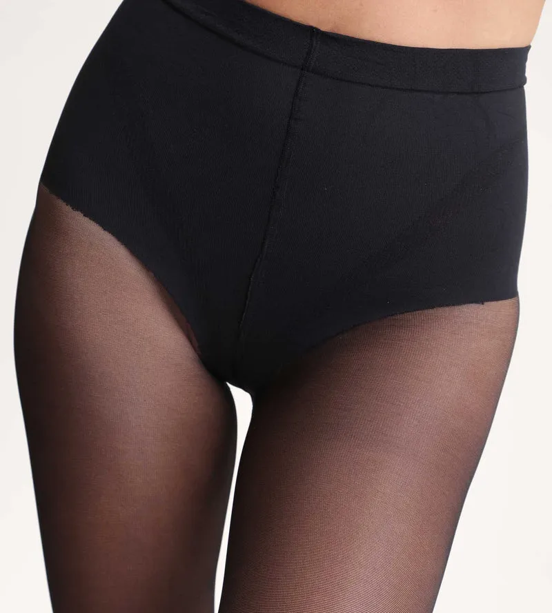 Collant noir Diam's Ventre Plat 25D