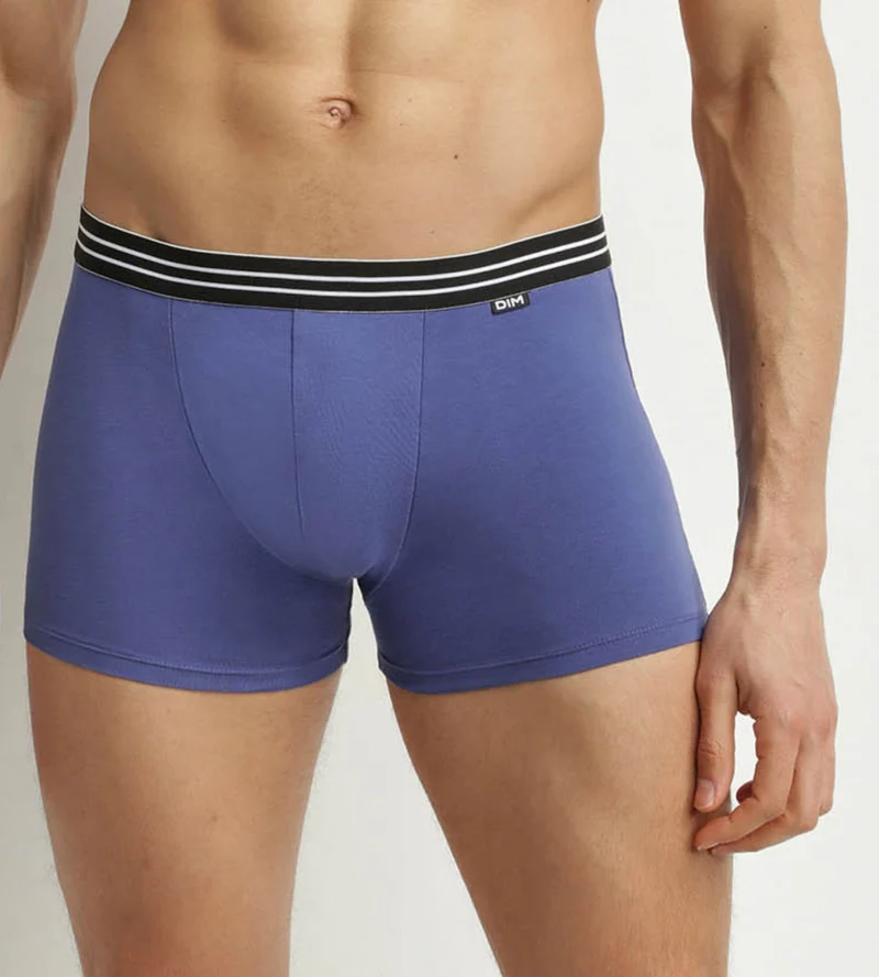 Lot de 2 boxers homme en coton stretch Bleu Turquin Noir EcoDim