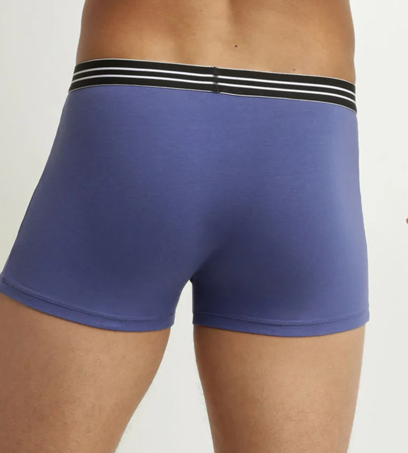 Lot de 2 boxers homme en coton stretch Bleu Turquin Noir EcoDim