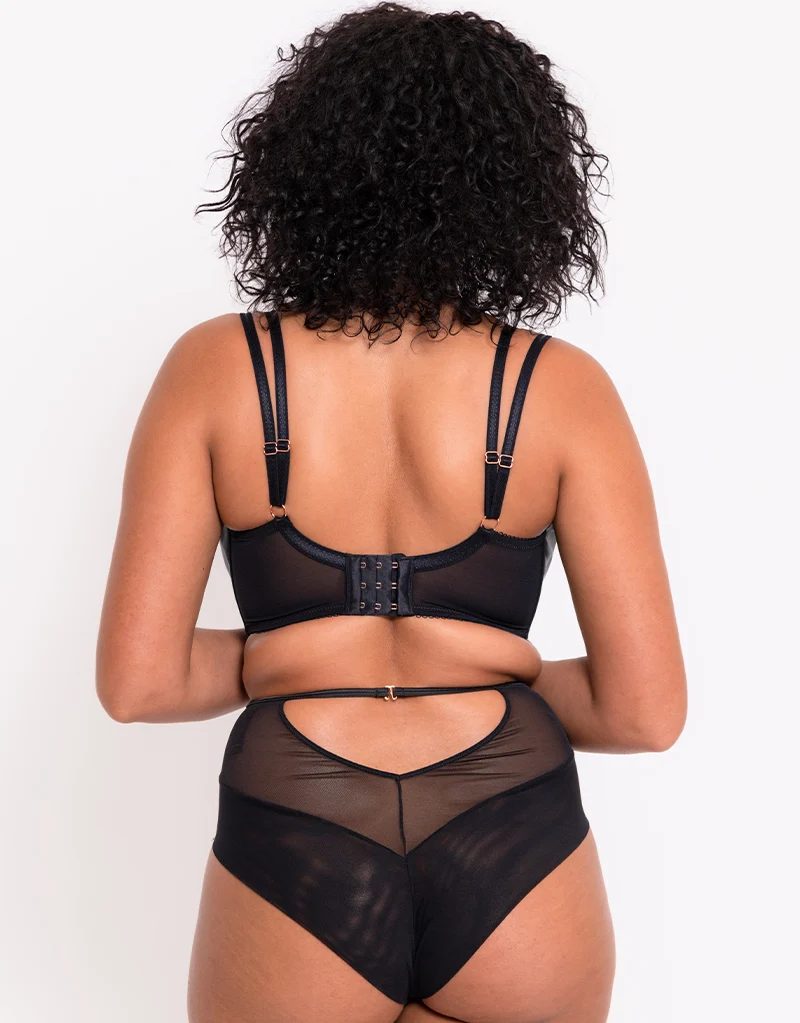 Scantilly Fallen Angel Balcony Bra Black