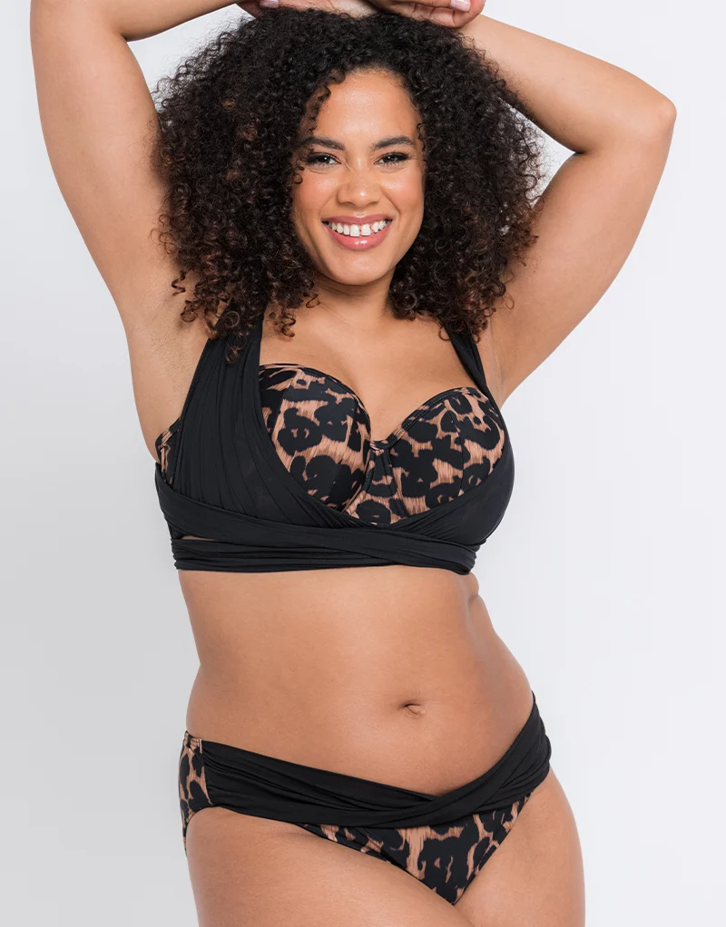 Curvy Kate Wrapsody Classic Bikini Brief Leopard Print