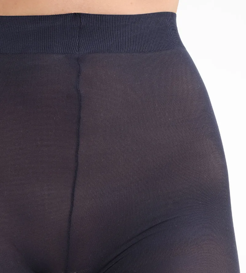 Collant opaque velouté marine 50D Femme Les Opaques