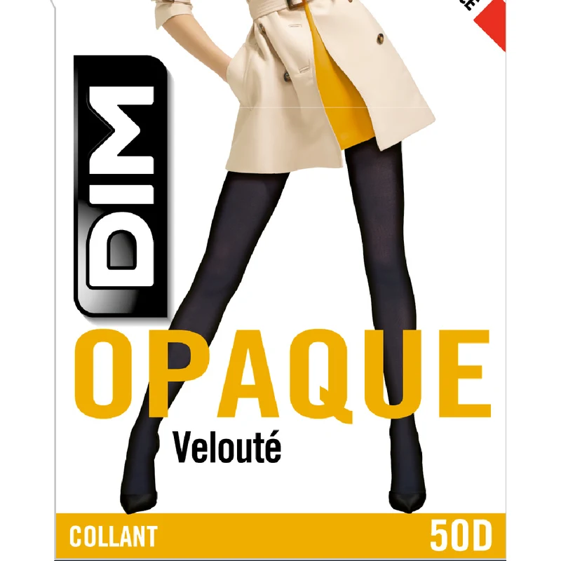 Collant opaque velouté marine 50D Femme Les Opaques