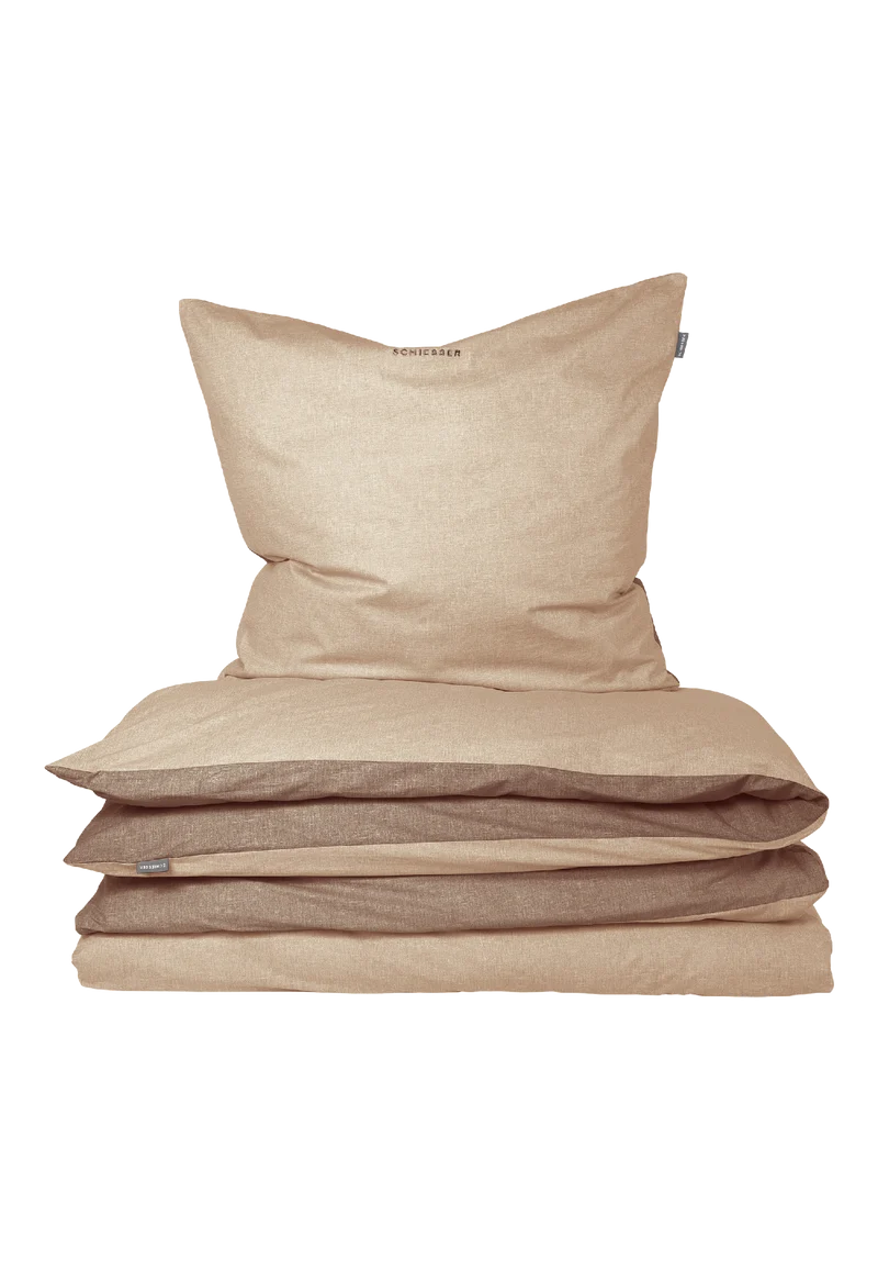 Bettwäscheset 2-teilig Beige/Braun - SCHIESSER Home